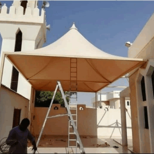 راكو للمظلات والسواتر | مظلات هرمية 0555998105 | تركيب مظلات هرمية
