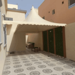 راكو للمظلات والسواتر | مظلات هرمية 0555998105 | تركيب مظلات هرمية