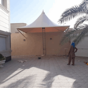 راكو للمظلات والسواتر | مظلات هرمية 0555998105 | تركيب مظلات هرمية