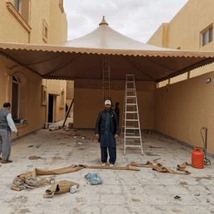 راكو للمظلات والسواتر | مظلات هرمية 0555998105 | تركيب مظلات هرمية
