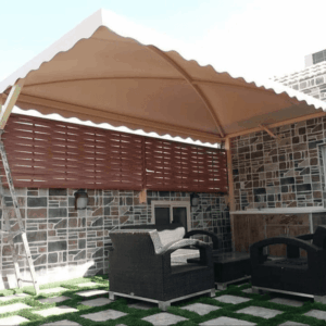 راكو للمظلات والسواتر | مظلات pvc بي في سي الرياض 0555998105